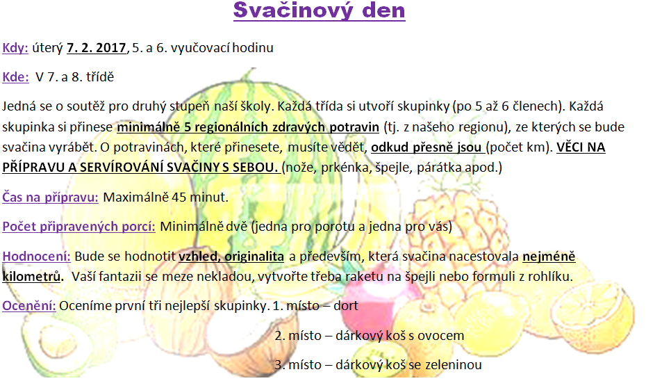 svačinový den